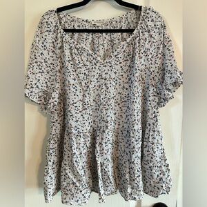 beachlunchlounge Oversized Bogo Multicolor Floral Blouse